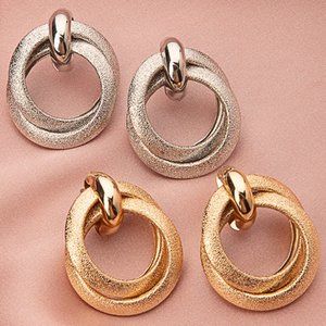 * 2 Pairs Earrings Jewelry Fashion Geometric